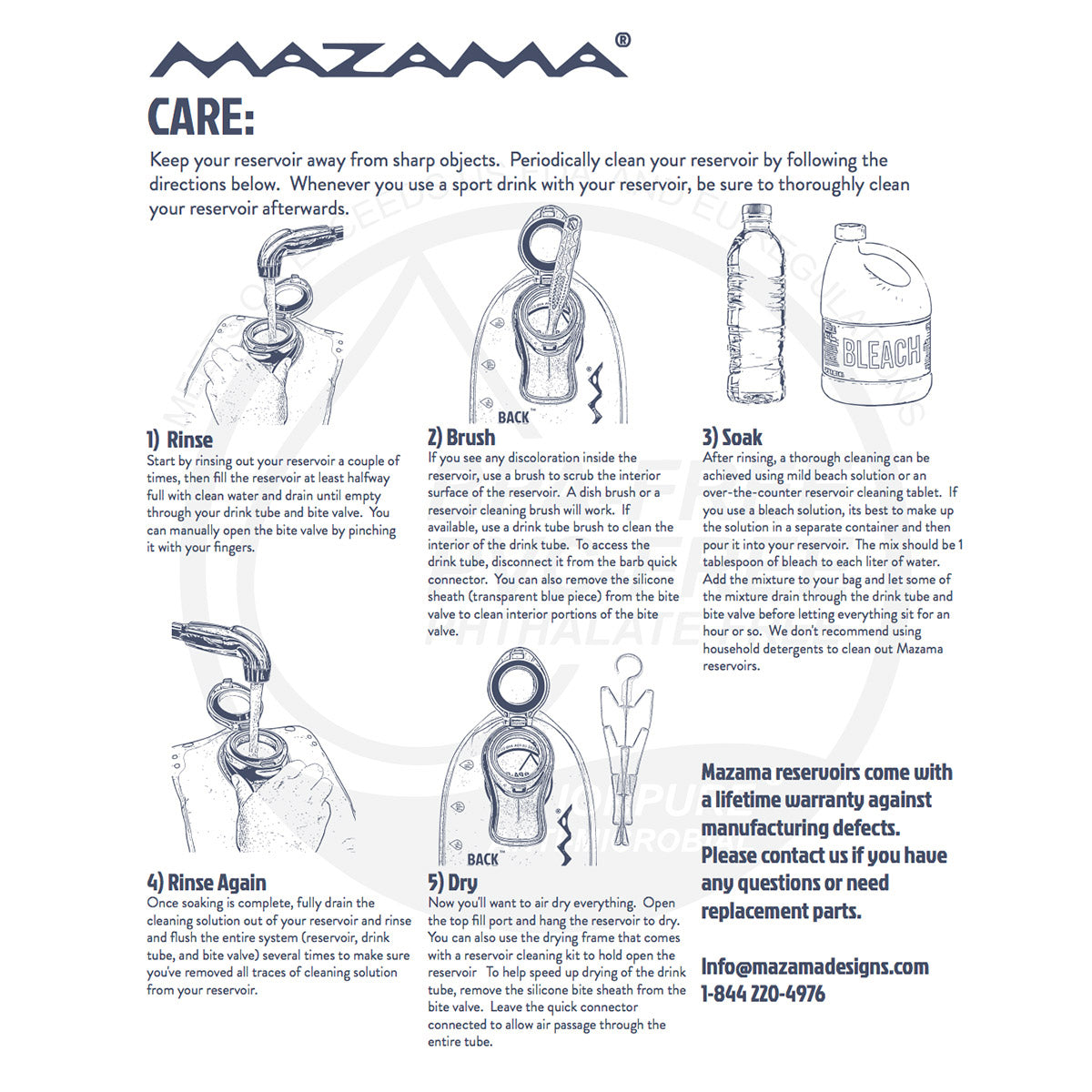 Mazama Designs Hatch 3 Liter Tactical Hydration Reservoir