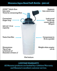 Aqua Bend Soft Collapsible Bottles